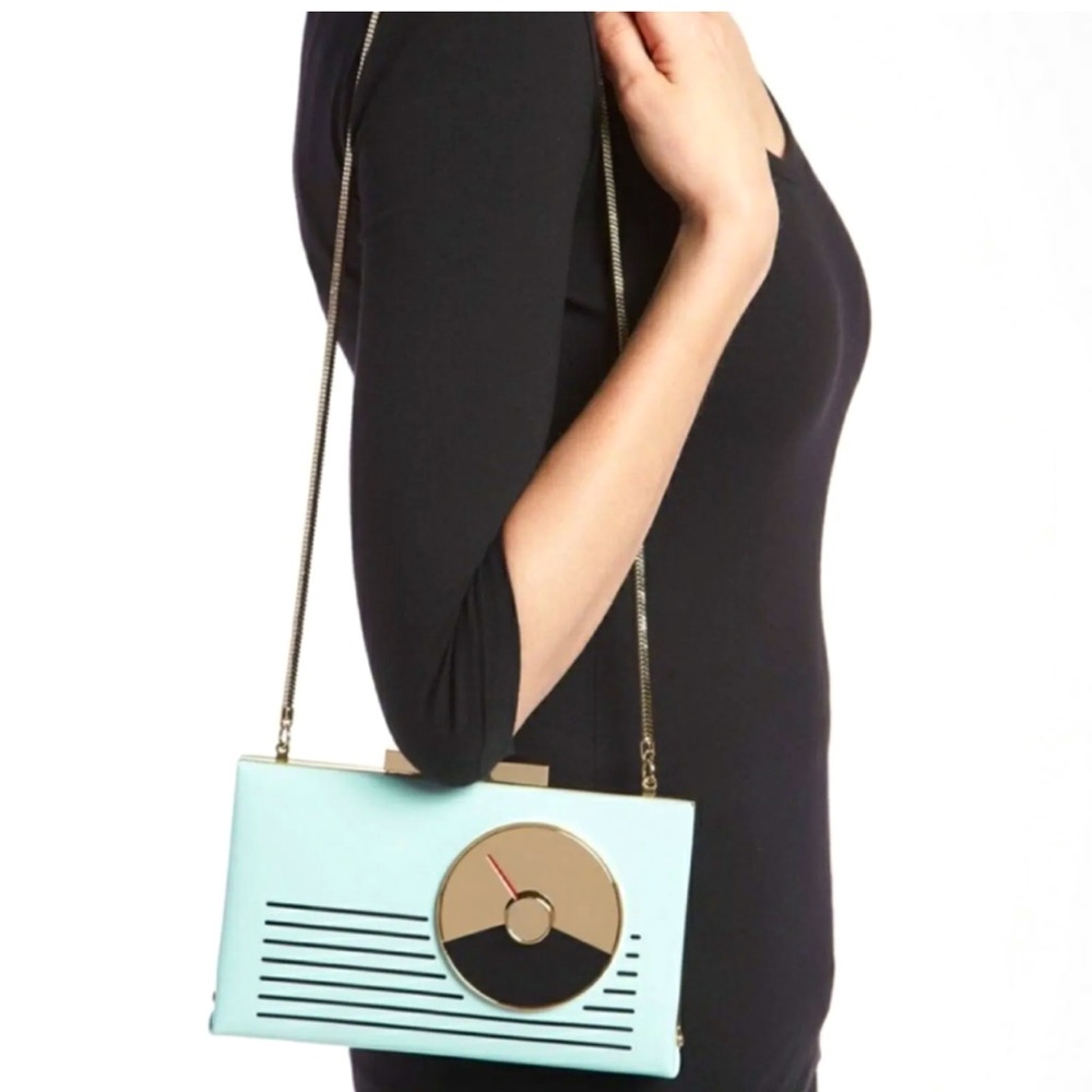 Kate Spade Retro Radio Purse Handbag Mint Green